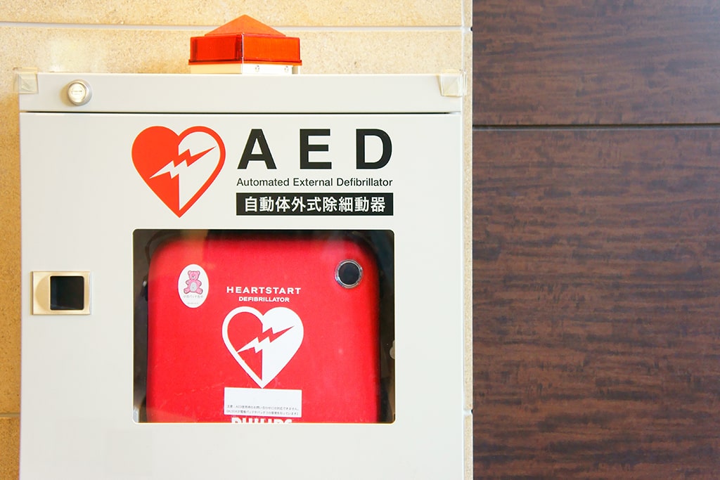AED・パルスオキシメーター・酸素ボンベ・血圧計
